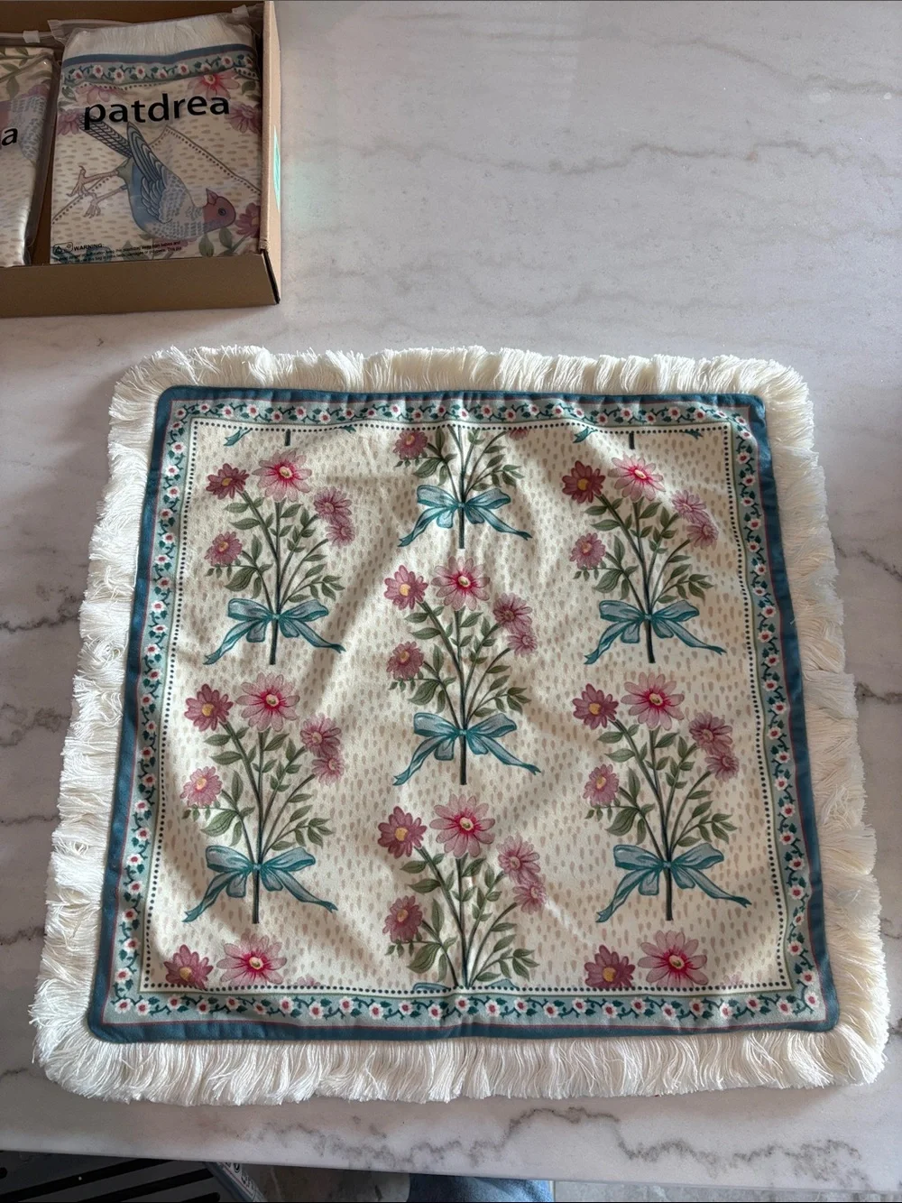 Patdrea French Country Velvet Throw Pillow Covers